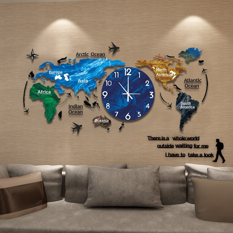 Creative 3D Acrylic DIY Wall Clock
