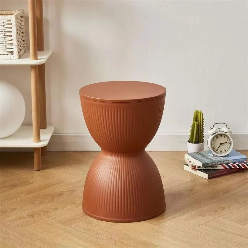 Modern Slim Hourglass Side Table