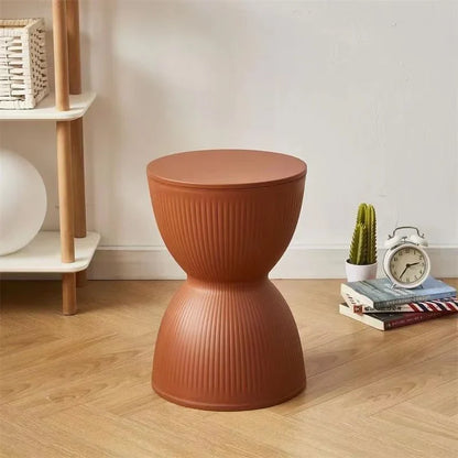 Modern Slim Hourglass Side Table