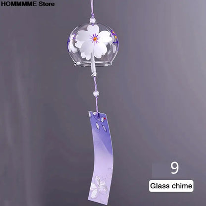 Traditional Japanese Glass Wind Chime Pendant