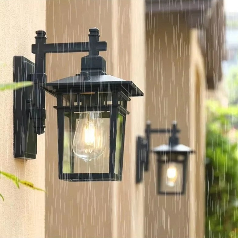 Rustic Outdoor Wall Light – Durable Metal Sconce