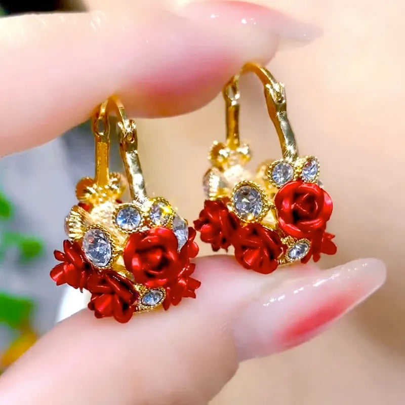 Halri | Beautiful Rose Gold Drop Earrings - Halri