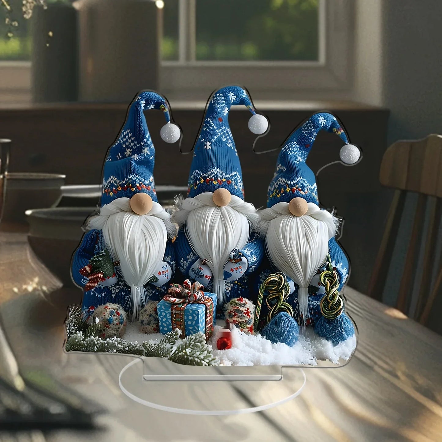 Colorful Mini Christmas Gnome Figurine Set - Halri