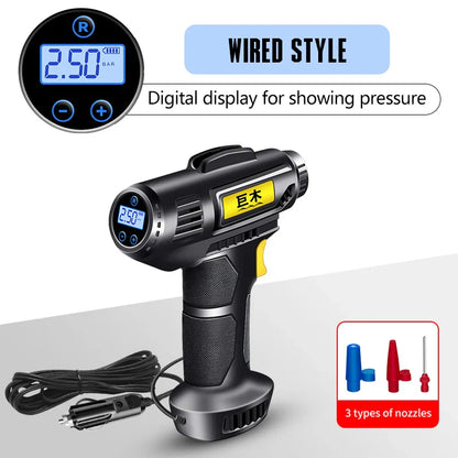 Compact 12V Car Tire Air Pump Compressor