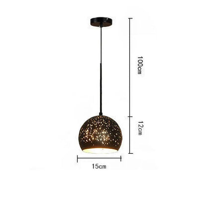 Rustic Metal Pendant Light in Modern Industrial Style