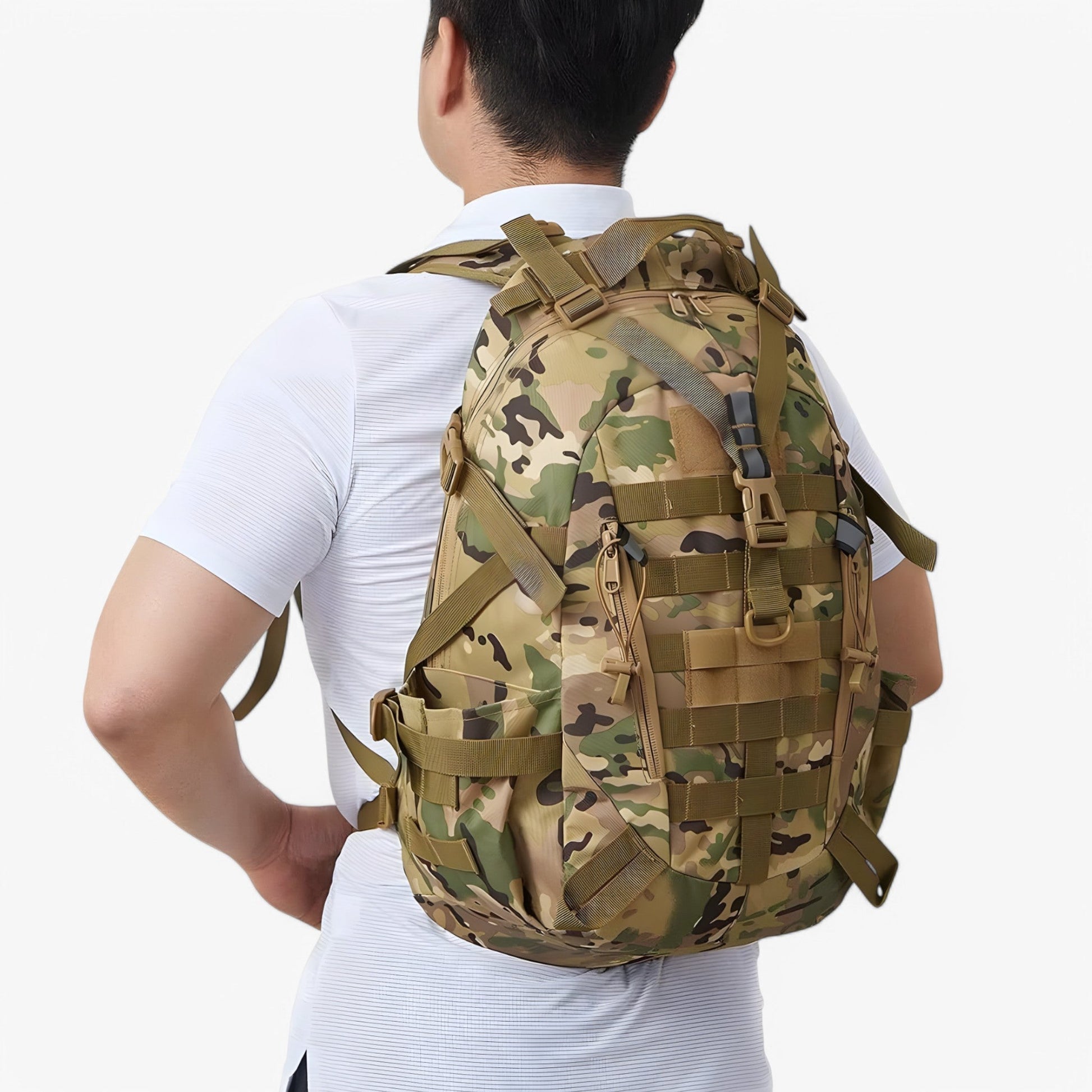 40L Military Tactical Travel Backpack with Ergonomic Design, Multiple Compartments, and Durable Material for Hiking and Camping-2