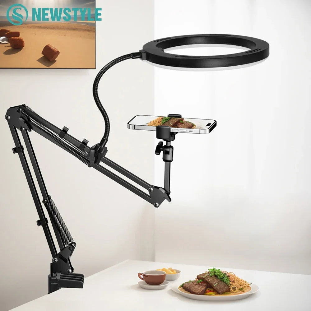 Portable LED Ring Light with Phone Clip - Halri