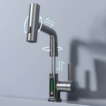 Flexible 360° Rotating Faucet with LED Temp Display
