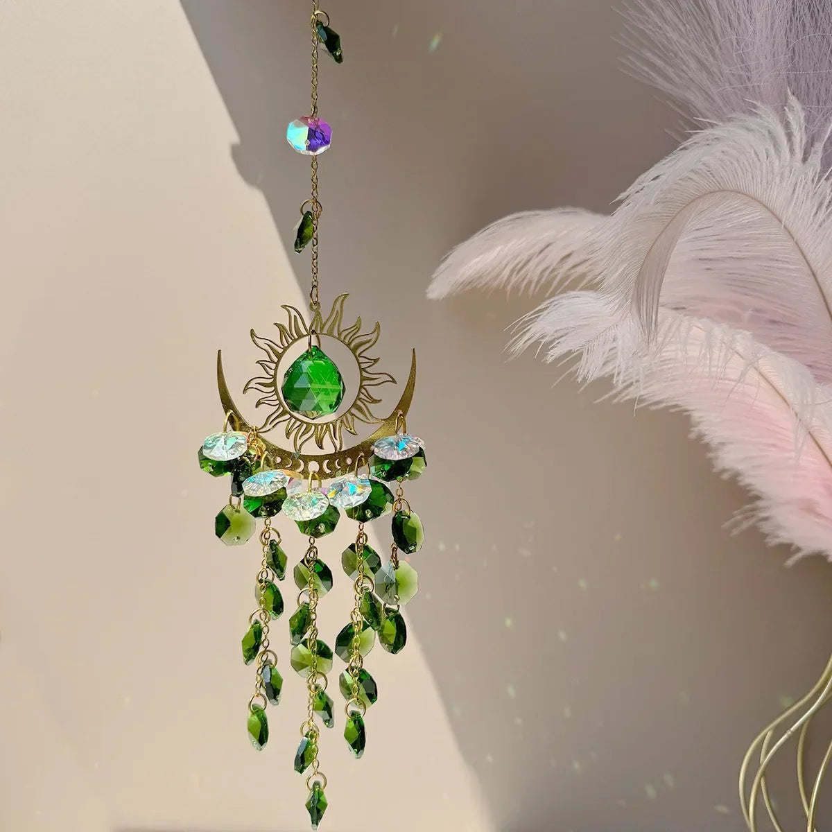 Sparkling Crystal Glass Suncatcher Ornament