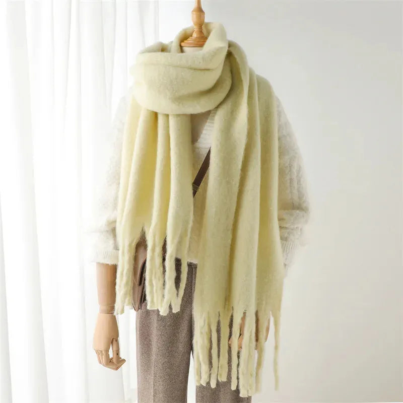 Cozy Solid Color Halri Throw Blanket