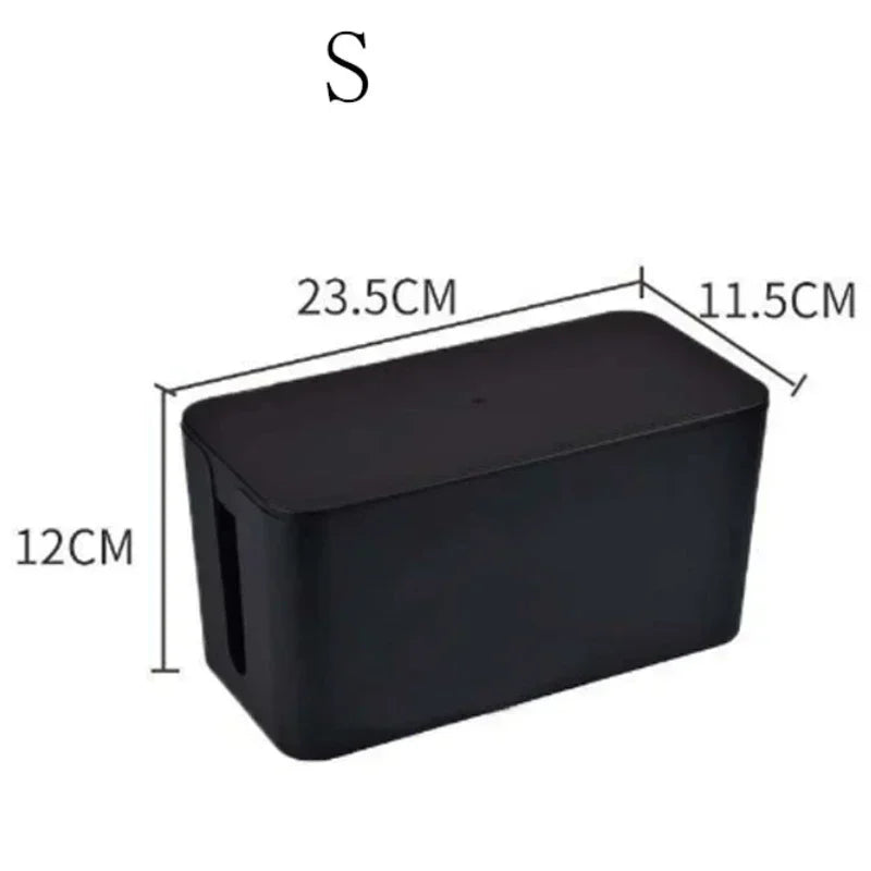 Compact Cable Management Box with Lid - Halri