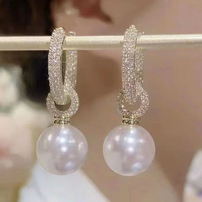 Round Heart Beautiful Drop Earrings