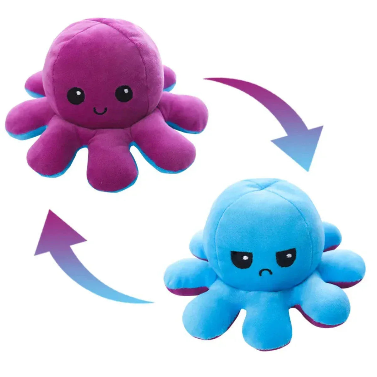 Fun Octopus Plush Toy with 2 Faces