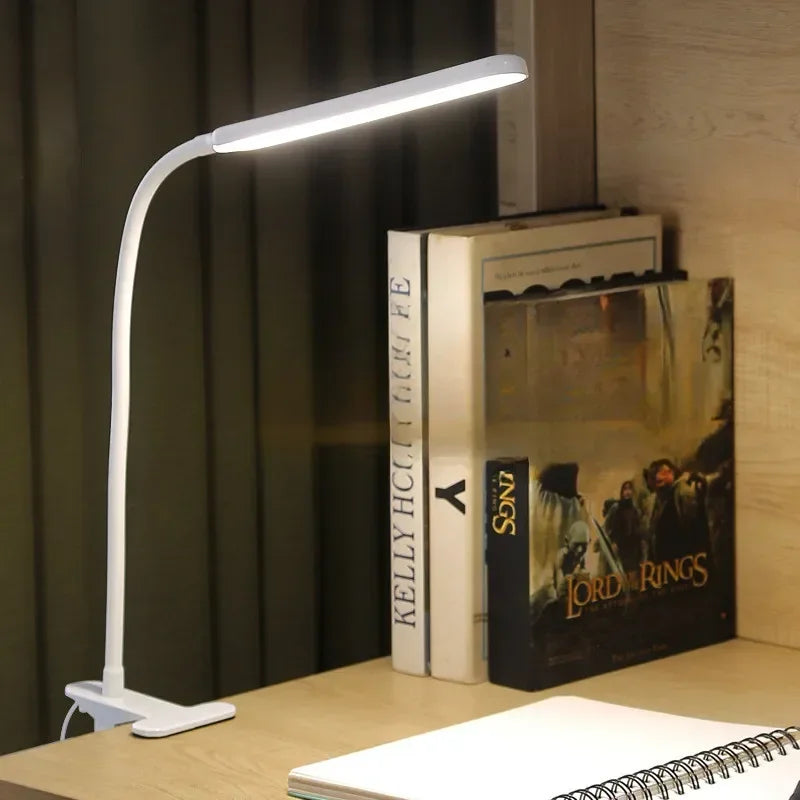 Flexible LED Desk Lamp with Adjustable Brightness