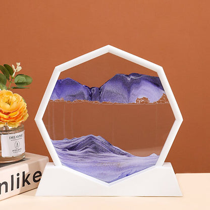 Oceanic Wavy Hexagon Sand Decoration