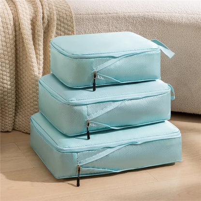 Compact Travel Accessories 3pc Set Waterproof Bag Organizers - Halri