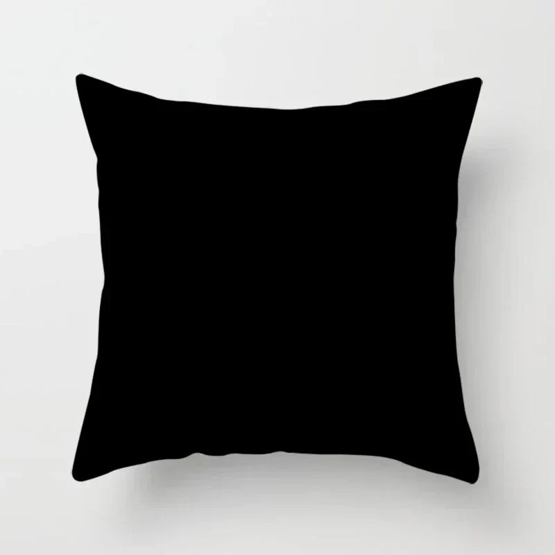 Stylish Black White Abstract Throw Pillow Cover