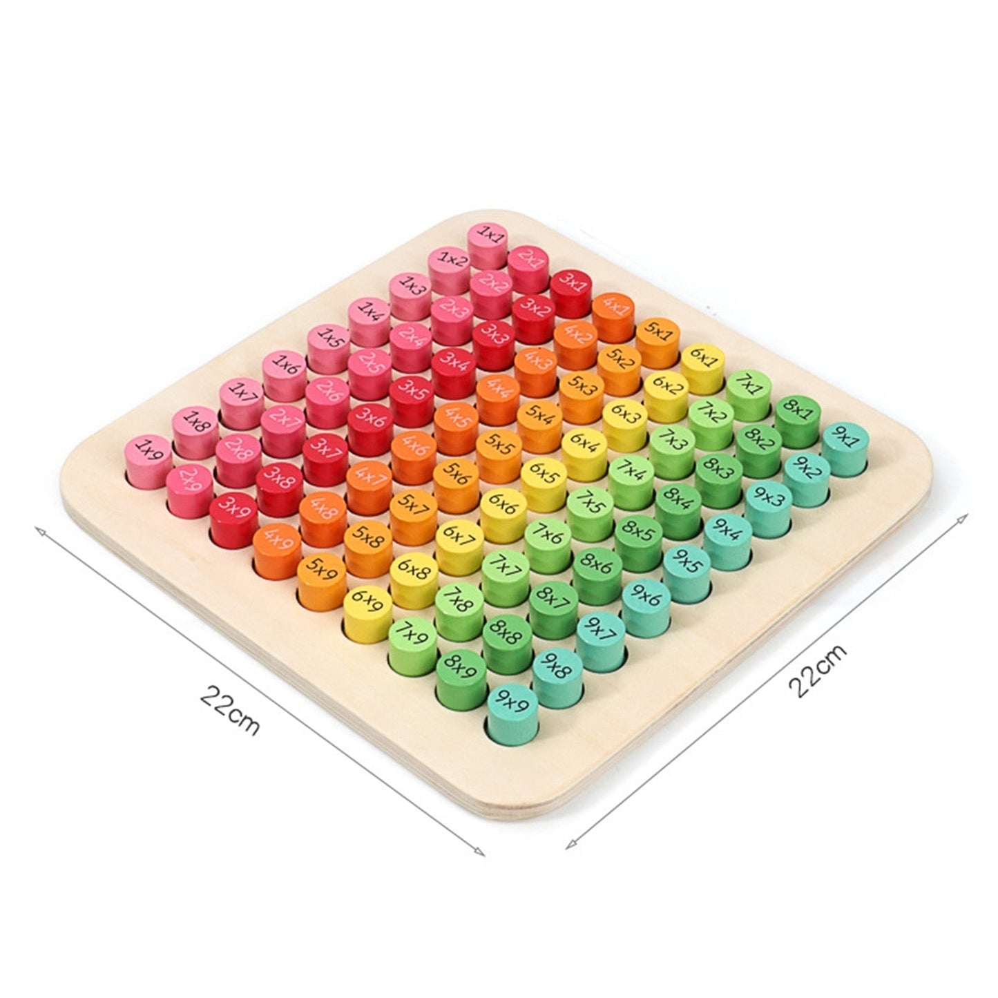 Learning Wooden Math Multiplication Board