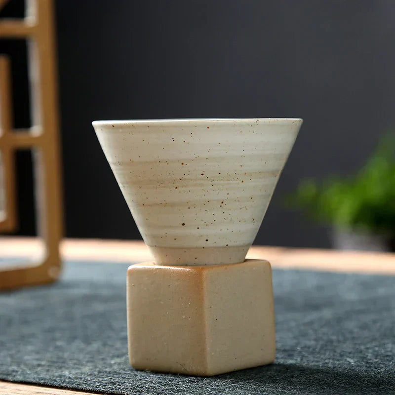 Small Vintage Ceramic Coffee Cup Set