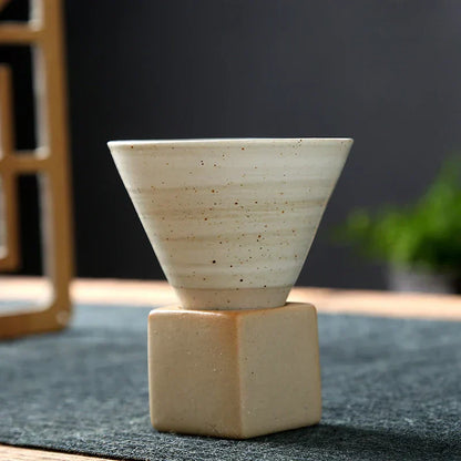 Small Vintage Ceramic Coffee Cup Set
