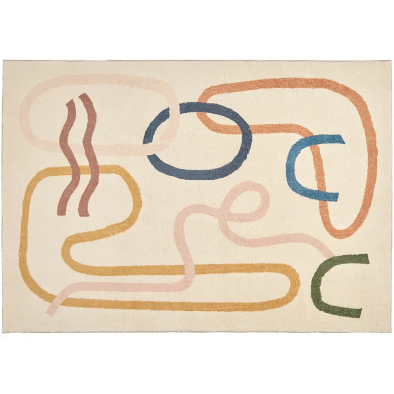 Plush Japanese Shag Rug Non-Slip Living Room Carpet