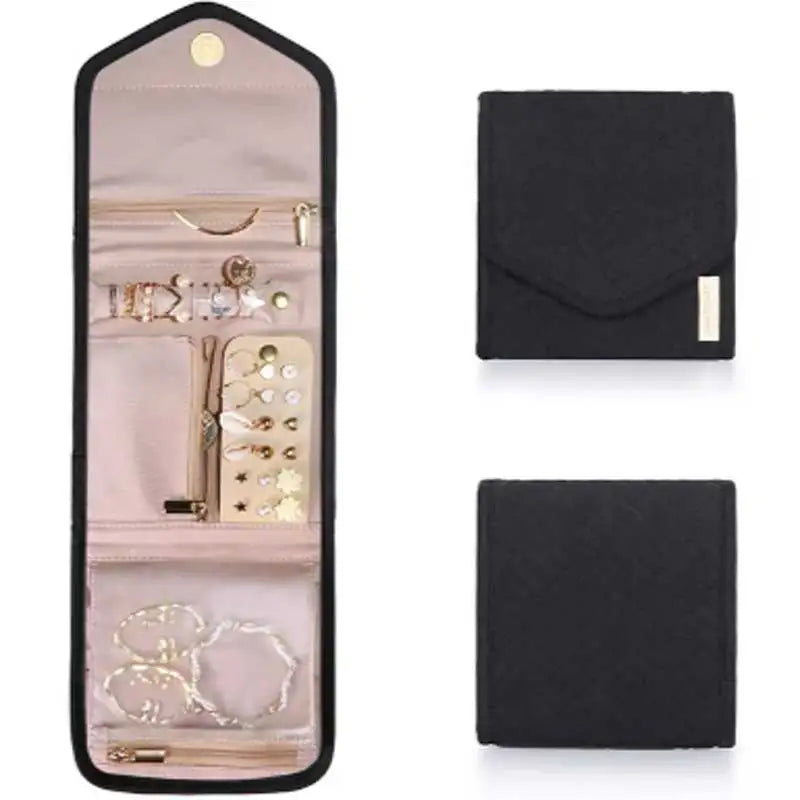 Travel Jewelry Roll Up Storage Pouch