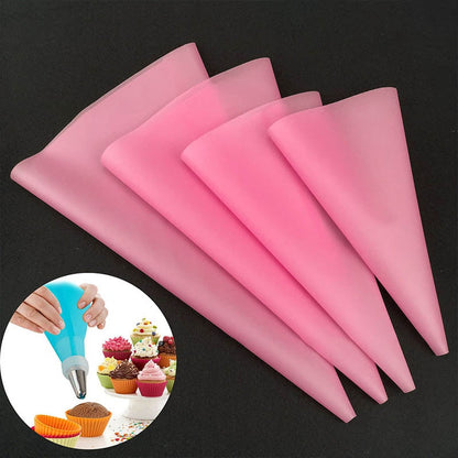 Easy 4Pc Reusable Piping Icing Bags Set - Halri