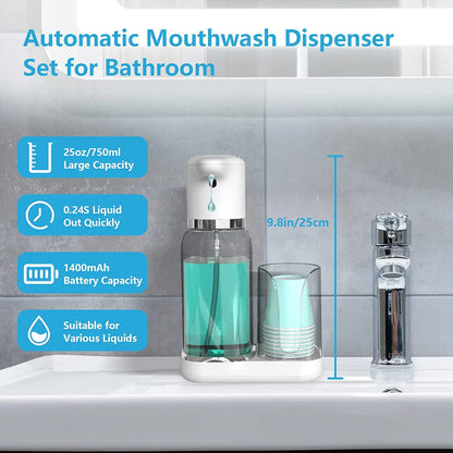 Easy Touchless Mouth Rinse Dispenser