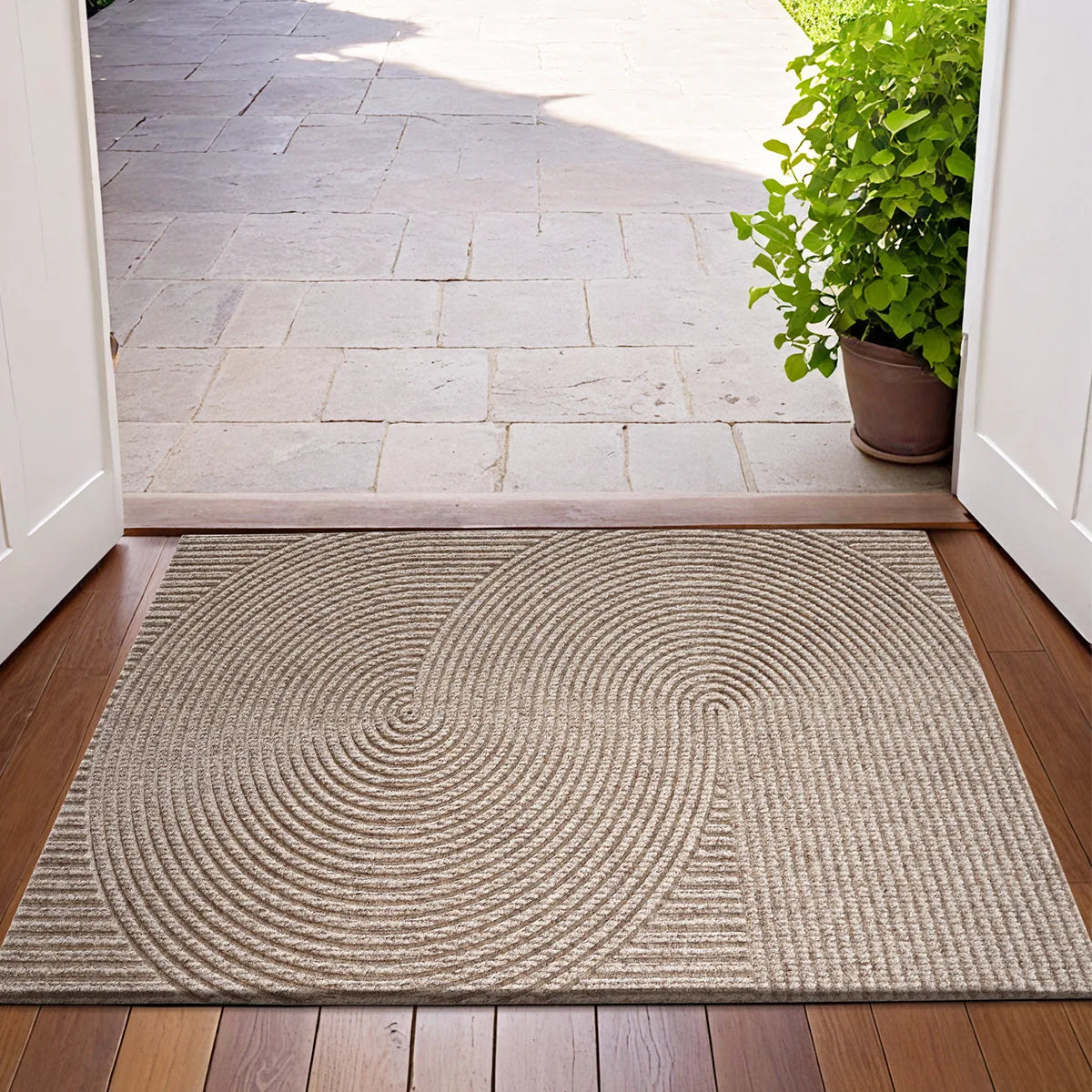 Heavy Duty 3D Pattern Door Mat with Non Slip Backing