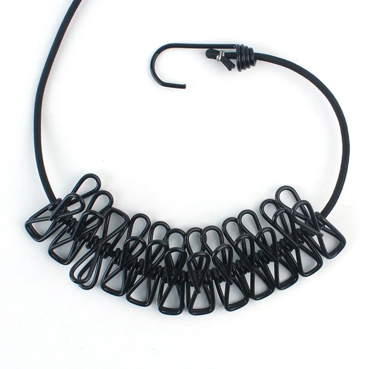 Portable Compact Travel Clothing Line with Clips - Halri