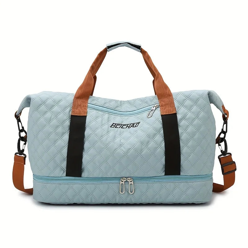 Spacious Sports Duffel Bag with Shoe Pocket - Halri