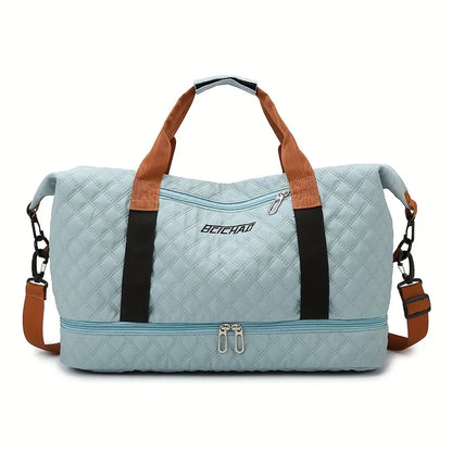 Spacious Sports Duffel Bag with Shoe Pocket - Halri