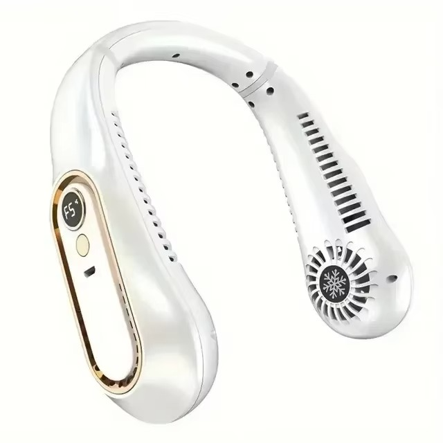 Compact Personal Neck Fan Cooler Rechargeable Wearable
