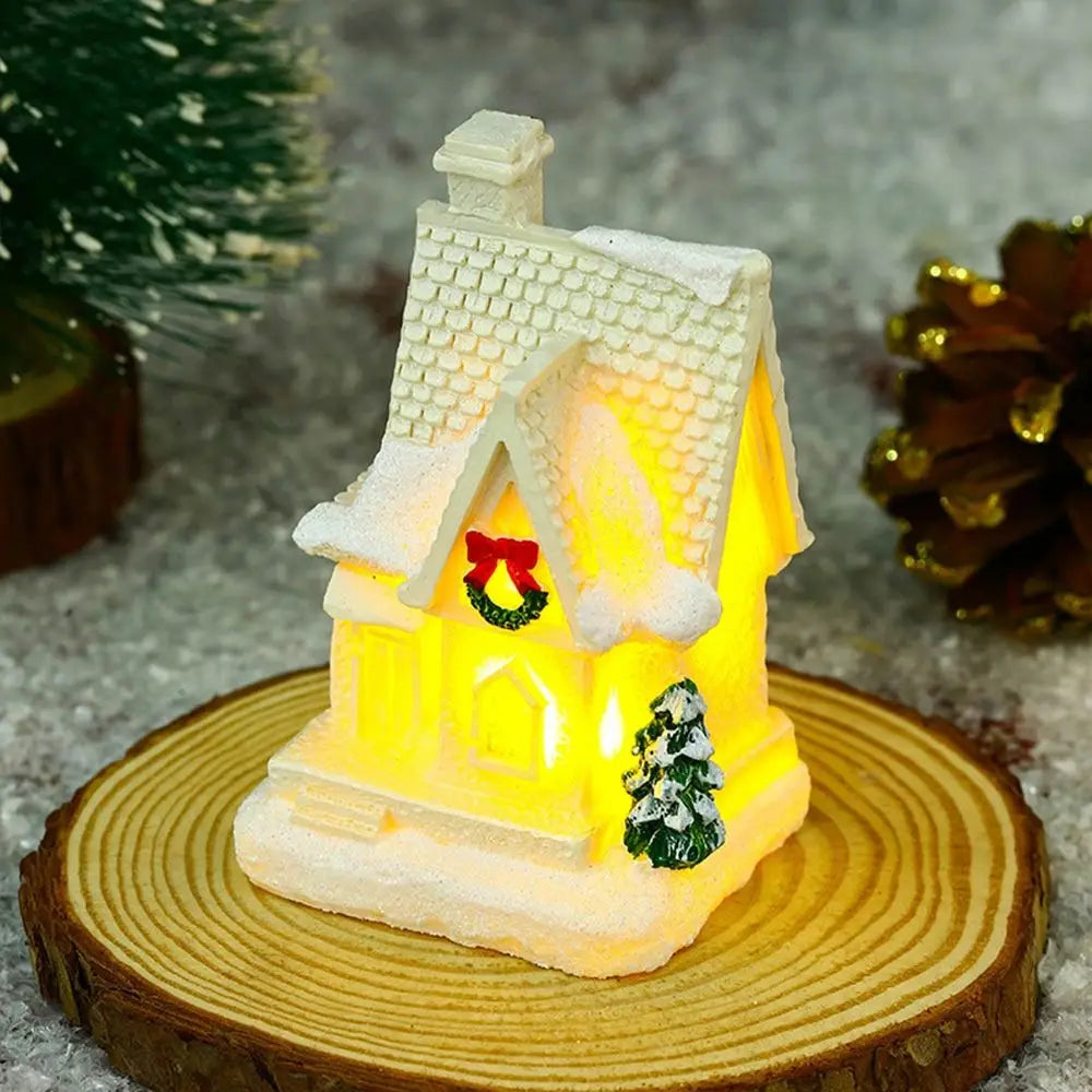Beautiful Snowflake Christmas Village Houses