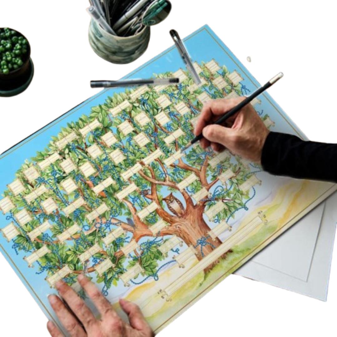 Personalized Fillable Family History Tree Chart - Halri