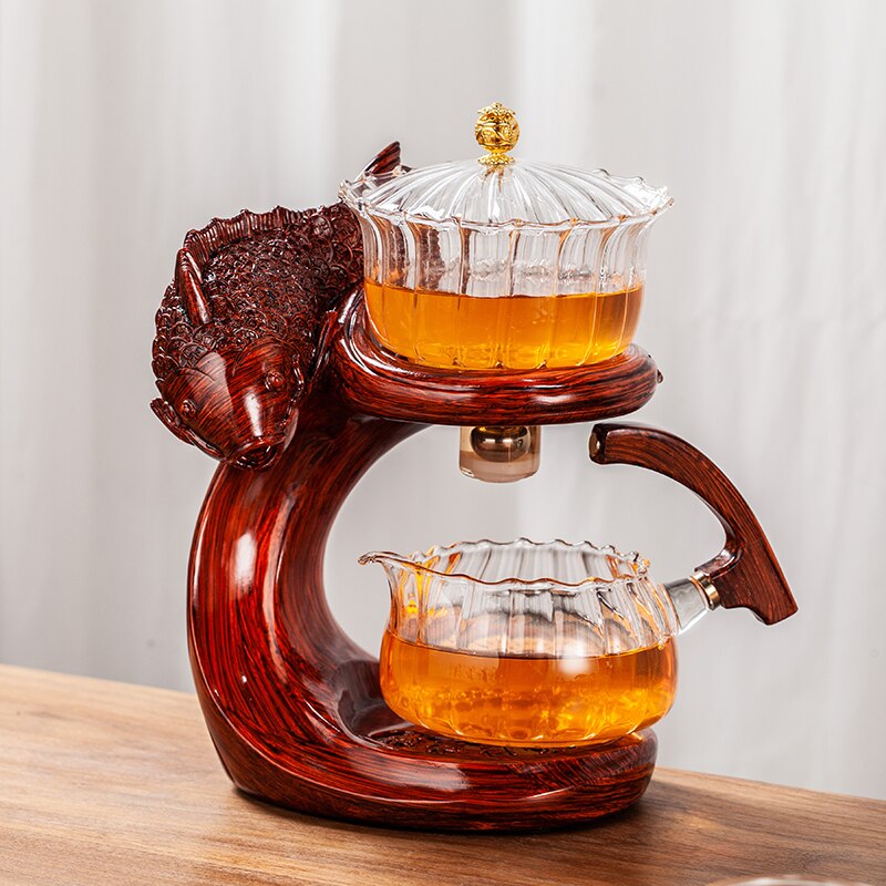 Ocean Blue Fish Shaped Magnetic Teapot
