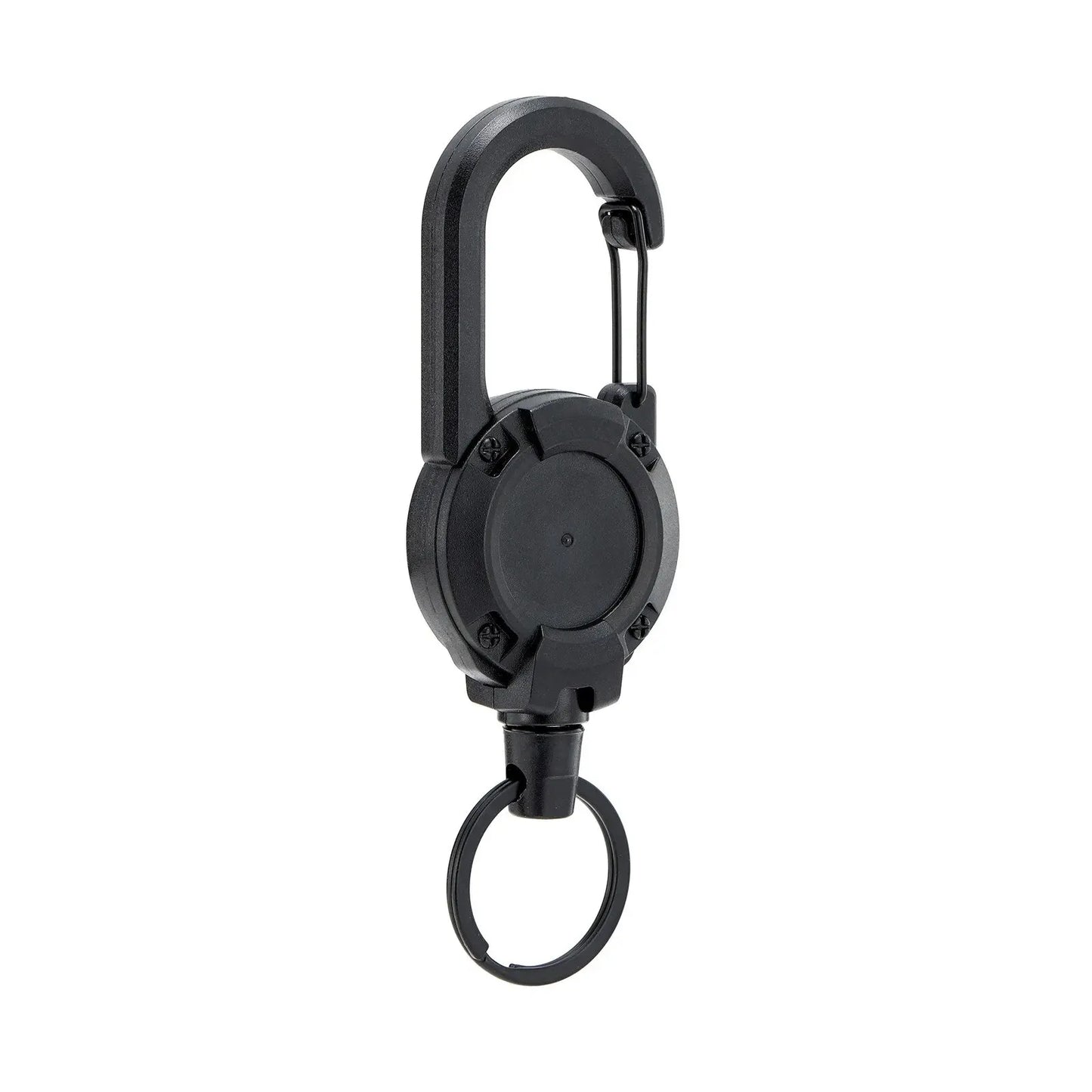 Secure Retractable Keychain Carabiner Clip
