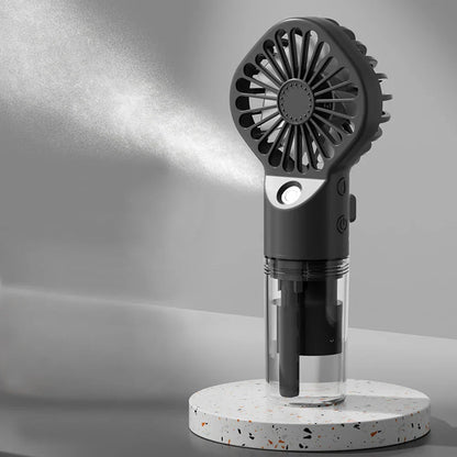 Compact Personal Mist Fan with USB Rechargeable Design