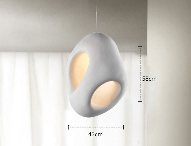 Unique Chic LED Hanging Light Wabi Sabi Style