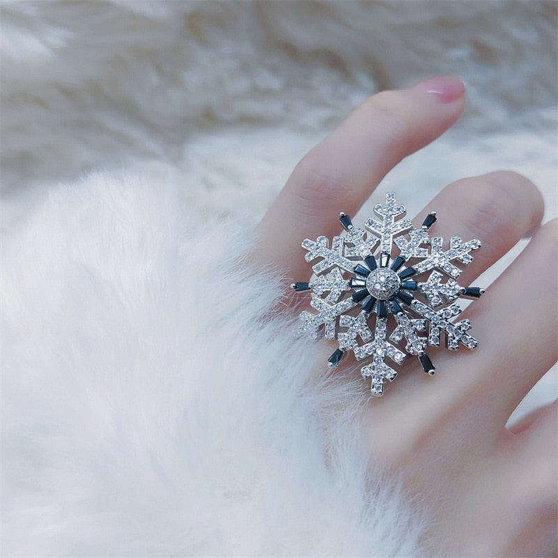 Frozen Crystal Spinning Ring - Halri