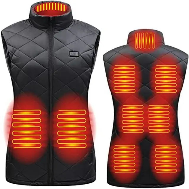Warm Women's Heated Vest with USB Power