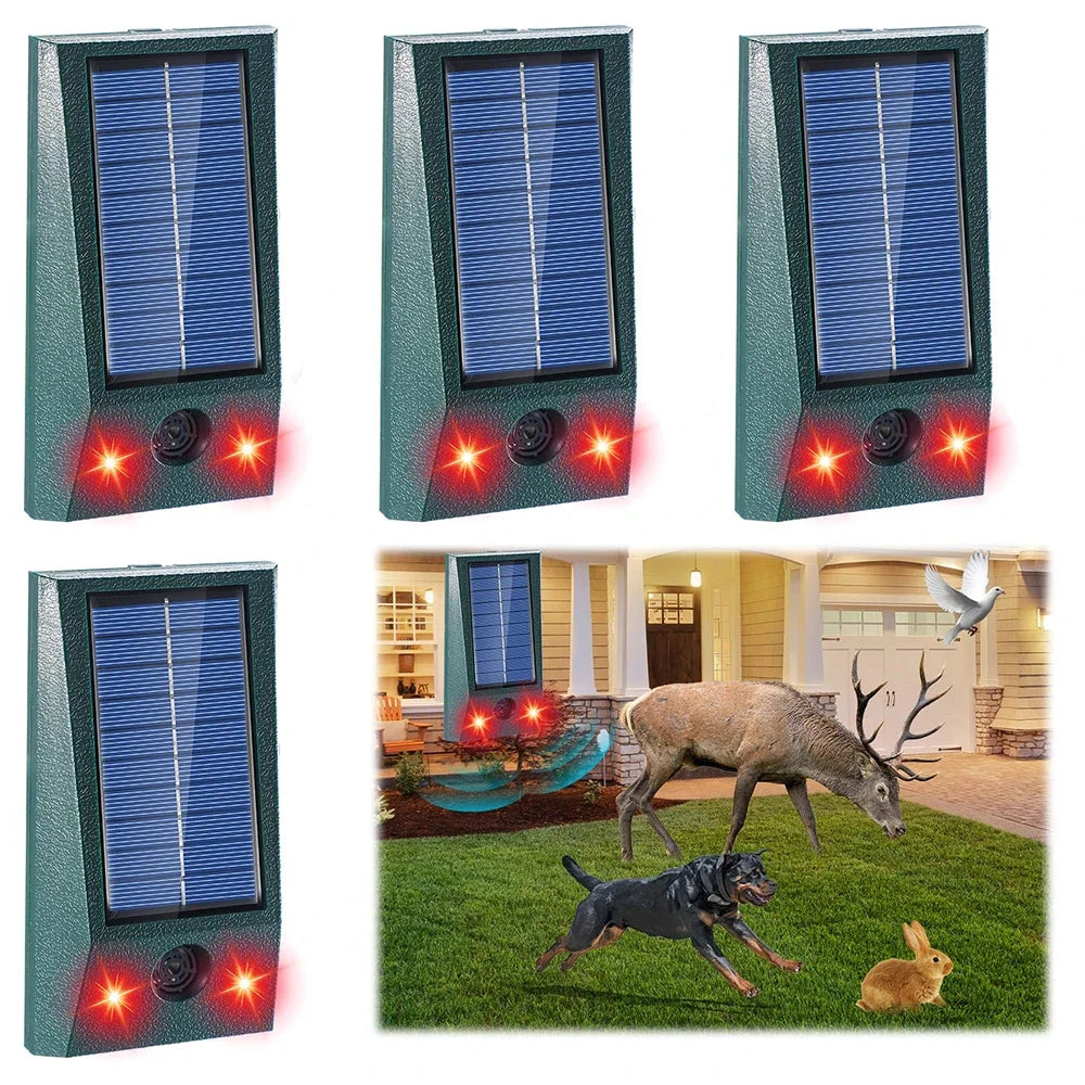 Outdoor Solar Bird Repeller with LED and Motion Sensor - Halri