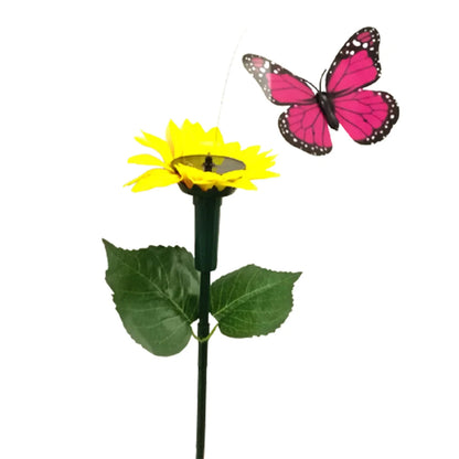 Colorful Solar Garden Stake with Rotating Bird Decoration