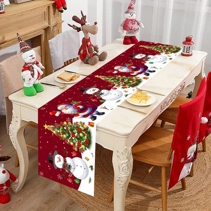 Holiday Red Table Runner for Christmas Decor