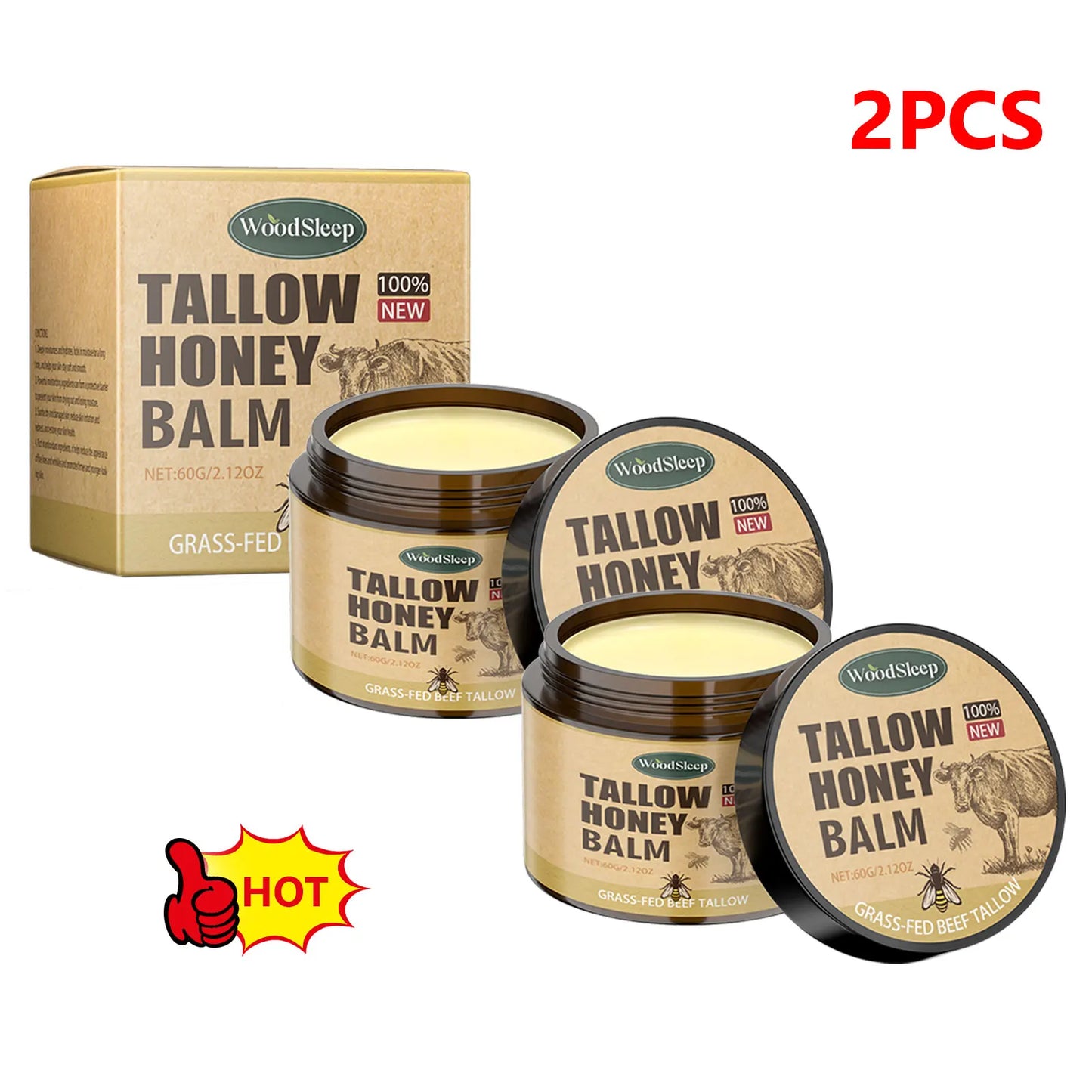 Natural Honey Body Balm for Sensitive Skin