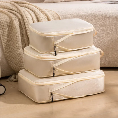 Compact Travel Accessories 3pc Set Waterproof Bag Organizers