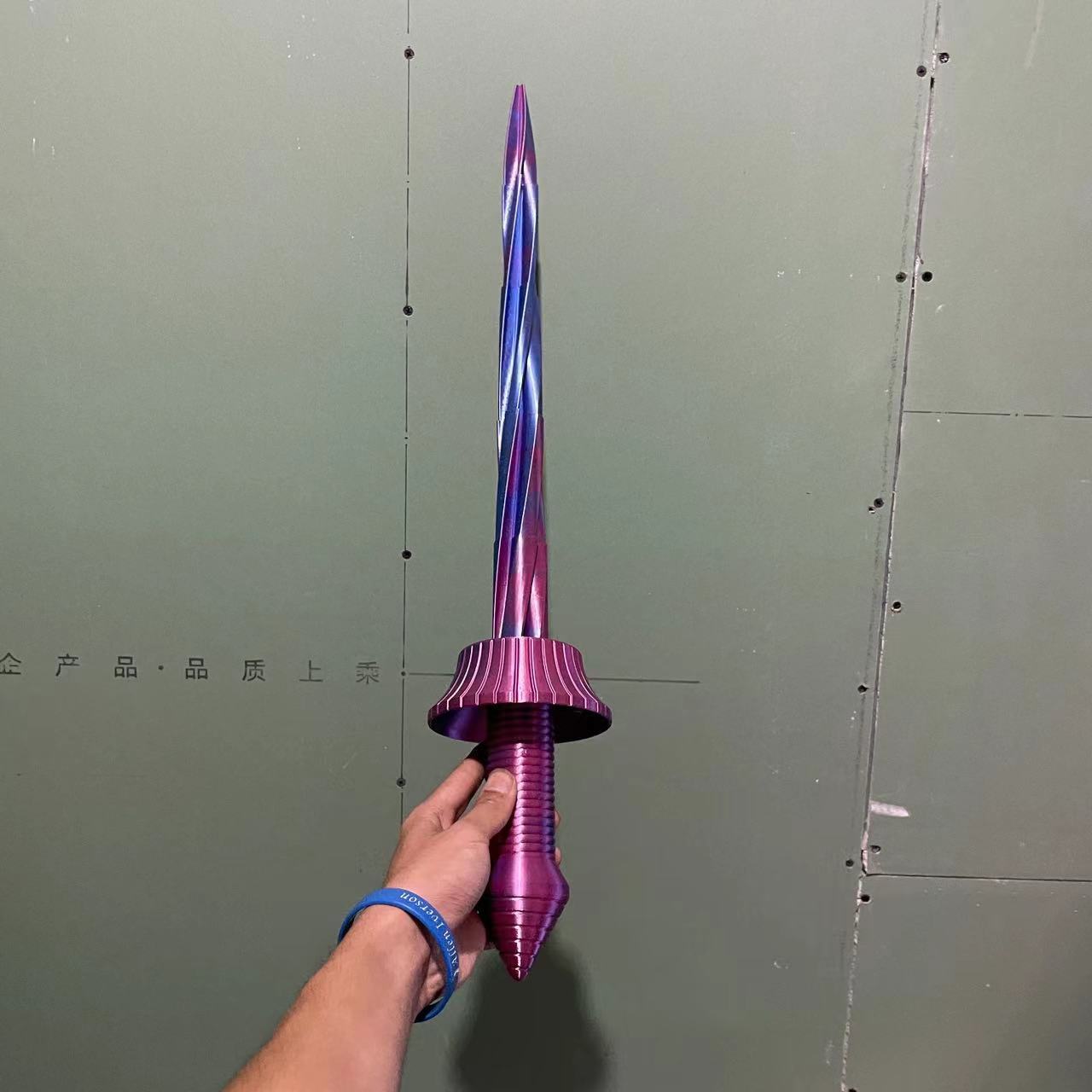 Compact 3D Printed Folding Mini Sword - Halri