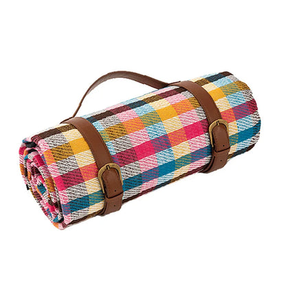 Waterproof Folding Camping Blanket with Handle Strap