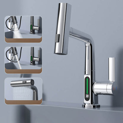 Flexible 360° Rotating Faucet with LED Temp Display