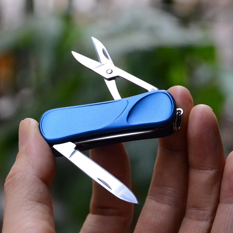 Portable 10in1 Multitool Keychain Steel EDC Kit